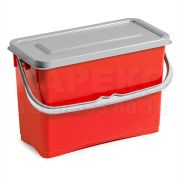 Ведро с герметичной крышкой TTS Hermetic, 8 л., красное Артикул: 0R003255