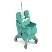 Ведро TTS Pile Tec, 30 л., зеленое, с отжимом, на колесах Артикул: 0V006470