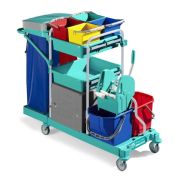 Уборочная тележка TTS GREEN 500 с серыми стойками Артикул: 0R003500