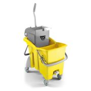 Ведро TTS Action Pro O-key, 30 л., желтое, с отжимом, на колесах Артикул: 0G036480