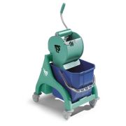 Уборочная тележка TTS одноведерная Nick 25 л с отжимом Dry, цвет зеленый Артикул: 00066049