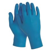 Нитриловые перчатки Kimberly-Clark KleenGuard® G10 FleX - 24см, единый дизайн для обеих рук / Синий / Артикул: 90095