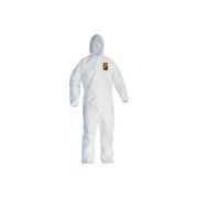Комбинезон Kimberly-Clark KleenGuard® A40 Воздухопроницаемый для защиты от брызг жидкостей и твердых частиц - С капюшоном / Белый / Артикул: 97940