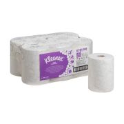 Бумажные полотенца Kimberly-Clark в рулонах Kleenex® Ultra SlimRoll белые двухслойные (6 рулонов х 100 метров) Артикул: 6781
