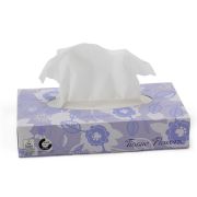 Салфетки для лица Celtex Megamini Facial Tissues Flowers, в пачках, белые Артикул: C08900