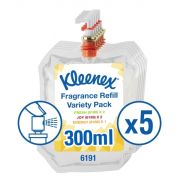 Освежитель воздуха Kimberly-Clark KLEENEX® Набор ароматов - Сменный блок / Прозрачный /300 ml Артикул: 6191