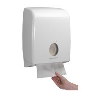 Диспенсер Kimberly-Clark AQUARIUS* для сложенных бумажных полотенец - С-образное сложение / Белый Артикул: 6954