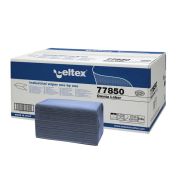 Бумажные полотенца Celtex Megamini Omnia Labor в пачках 3-слойные, голубой (8 пачек х 230 листов) Артикул: C77850