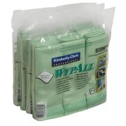 Протирочные салфетки Kimberly-Clark Wypall микрофибра - Сложенная / Зеленый Артикул: 8396