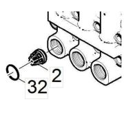 Karcher КОМПЛЕКТ КЛАПАНОВ, 3 ШТ Артикул: 2.885-158.0