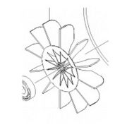 Karcher Крыльчатка вентилятора HD 5/12, HD 5/13, HD 5/15 Артикул: 5.600-105.0