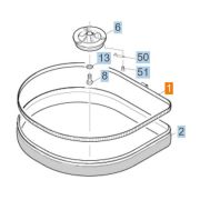 ХОМУТ КРЕПЛЕНИЯ КОЖУХА BD 530/550 Артикул: 6.389-876.0