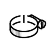 Зажимная скоба A 16-27x9-W4 DIN 3017 Артикул: 7.373-023.0