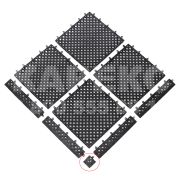 Аксессуары для индустриальных напольных покрытий Notrax Уголок модульное Modular Lok-Tyle, 5,08 см х 5,08 см, черное Артикул: 523K0022BL