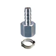 FUBAG Переходник 1/4 дюйма F на елочку 10мм с обжимным кольцом 15Х18мм