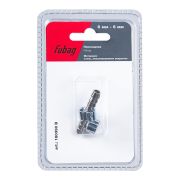 FUBAG Переходник 6мм елочка на елочку с 2- мя обжимными кольцами 9Х11мм, блистер 1 шт