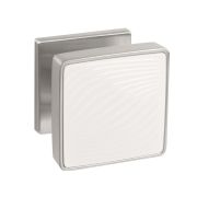 Ручка раздельная K.EST.Q52.GIPNOZ SSC/WH-16 сатинированный хром/белый