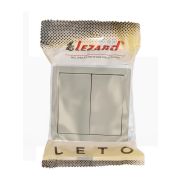 Выключатель 2-кл. ОП LETO крем LEZARD 752-0300-101