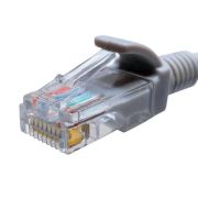Патч-корд кат.5E UTP 4х2 26AWG (7х0.16мм) Cu LSZH 0.3м сер. SUPRLAN 10-0140