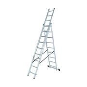 Лестница алюминиевая трехсекционная ВИХРЬ ЛА 3х8