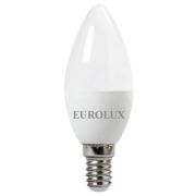 Лампа светодиодная EUROLUX LL-E-C37-5W-230-2,7K-E14