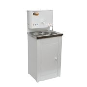 Умывальник дачный «Комфорт» ВИХРЬ с подогревом, нержавейка, белый