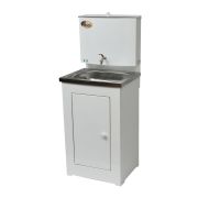 Умывальник дачный без подогрева «Люкс» ВИХРЬ, нержавейка, белый