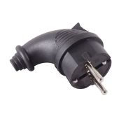 Вилка угловая с/з, каучук IP44 16А 250В Вихрь