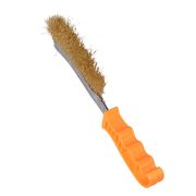 Щётка из латунированной стали с пластиковой ручкой 240мм Вихрь