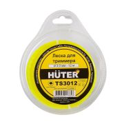 Леска Huter TS3012 для триммера, 3 мм, витой квадрат