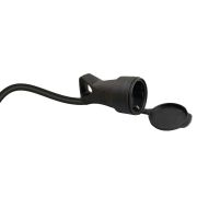 Розетка кабельная с крышкой с/з, каучук IP44 16А Вихрь