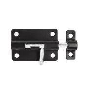 Шпингалет мебельный металлический SPD60х30 BL черный