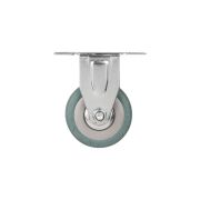 Опора колесная прямоходная с площадкой WL/BN-50R/100 kg резина