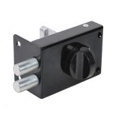 Замок накладной цилиндровый ЗН1 2Р черный