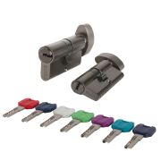 Цилиндровый механизм MaxPro7002Knob70mm(30+10+30) GR графит 7key с вертушкой