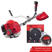 Бензиновый триммер FUBAG FPT 52 + Триммерный диск 255 мм + Триммерная леска L 15 м * 2,4 мм в ПОДАРОК