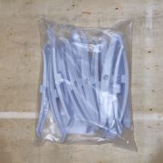 Держатель кабеля двусторонний для прямого монтажа серый (20шт/уп) Промрукав