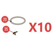 Комплект №16 для Hybest GSR40A / GBW120 / GBW200 / GFN3490B (адаптер + уплотнитель)