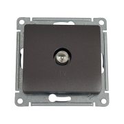 Розетка телевизионная TV Glossa коннектор механизм графит SE GSL001393