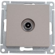 Розетка телевизионная проходная TV AtlasDesign 4дБ механизм шампань SE ATN000592