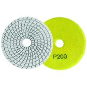 Алмазный гибкий шлифовальный круг 100мм, Р200, мокрое шлифование Вихрь