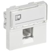 Розетка компьютерная 2мод. РКИ-20-00-П RJ45 кат.5E UTP механизм PRIMER IEK CKK-40D-RI2-K01