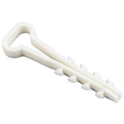 Дюбель-хомут 5х8мм для плоского кабеля нейлон бел. (уп.100шт) IEK UHH35-5-8-100