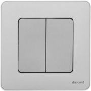 Выключатель 2-кл. Inspiria 10А IP20 250В 10AX механизм алюм. IEK 673622